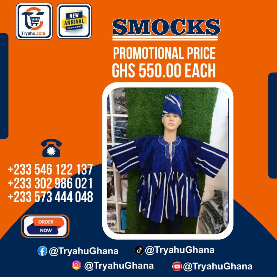 Authentic Handwoven Northern Smocks for Men | Premium Quality – Tryahu Ghana